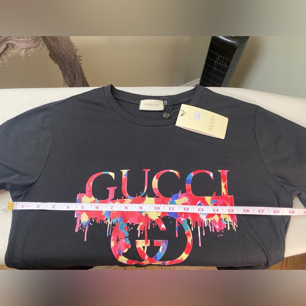 NWT Gucci 100% Cotton Short Sleeve T-shirt Made in Italy Size Large - Picture 9 of 12